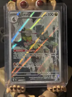 Pokemon TCG Fraxure 077/064 Shrouded Fable Illustration - Image 1