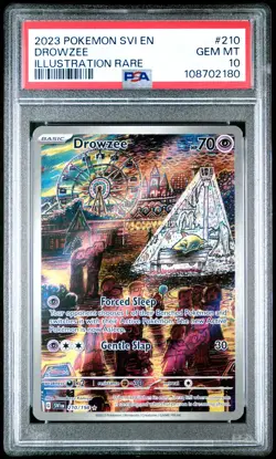 2023 Pokemon Svi EN-Scarlet & Violet Drowzee Illustration Rare PSA 10 #210 - Image 1