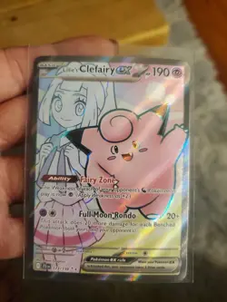 Pokemon TCG Lillie's Clefairy EX Full Art 173/159 Journey Together - Image 1