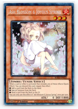Ash Blossom & Joyous Springs (Alt Art) RA04-EN025 Collector's Rare 1st Ed Yugioh - Image 1