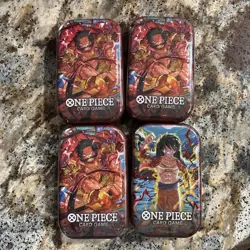 One Piece Mini Tin Pack Set Vol. 1 TS-01 (Random Artwork, Lot of 4) - Image 1