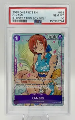 One Piece Illustration Box Vol 1 & 2 PSA 10 Nami Boa Blk Maria Yamato - Image 3