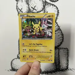 Pikachu XY95 Cosmos Holo Black Star Promo Pokemon Card MINT XY English 2016 - Image 1