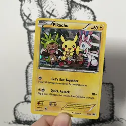 Pikachu XY95 Cosmos Holo Black Star Promo Pokemon Card MINT XY English 2016 - Image 2