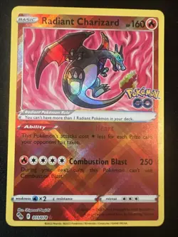 Pokemon Go TCG Radiant Charizard, Blastoise, Venusaur NM Condition 3 Card Lot - Image 2