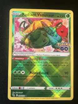 Pokemon Go TCG Radiant Charizard, Blastoise, Venusaur NM Condition 3 Card Lot - Image 4