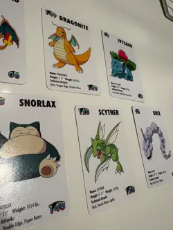 1998 KFC Pokemon Mini Cards Set Lot Charizard Snorlax Pikachu Dragonite + More - Image 3