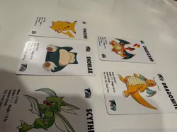 1998 KFC Pokemon Mini Cards Set Lot Charizard Snorlax Pikachu Dragonite + More - Image 5
