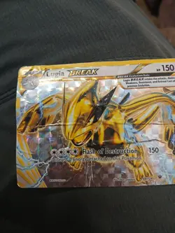 Pokemon TCG Ultra Rare Holo Card Lugia Break 79/124 Horrible Condition 2016 - Image 2