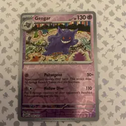 Pokemon Card Gengar Pokemon 151 Reverse Holo Rare 094/165 Near Mint - Image 1