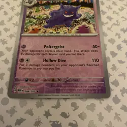 Pokemon Card Gengar Pokemon 151 Reverse Holo Rare 094/165 Near Mint - Image 2