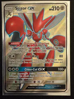Pokemon Shiny Scizor GX Hidden Fates Shiny Vault MINT + FULL ART NM 2 CARD LOT ! - Image 5