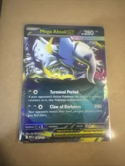 Mega Absol EX Pokemon Card - Terminal Period & Claw of Darkness Moves - Image 1