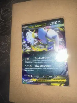 Mega Absol EX Pokemon Card - Terminal Period & Claw of Darkness Moves - Image 4
