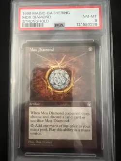 PSA 8 MINT NM - Mox Diamond - Stronghold - ACTUAL CARD - US SELLER - Image 4