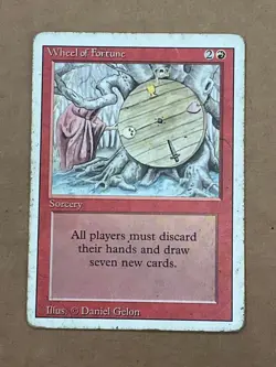 WHEEL OF FORTUNE MTG CARD REVISED HP/MP VINTAGE RARE CCG TCG [rj] - Image 1