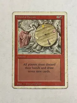 WHEEL OF FORTUNE MTG CARD REVISED HP/MP VINTAGE RARE CCG TCG [rj] - Image 2
