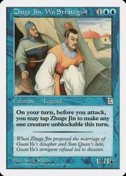 Zhuge Jin, Wu Strategist | MtG Magic Portal Three Kingdoms (P3K) | English |NM-M - Image 1