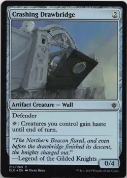 Crashing Drawbridge - FOIL - C Throne of Eldraine 217 - MTG - Image 1