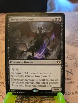 MTG Sower of Discord Commander Masters Regular Rare NM - Image 1