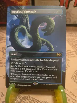 MTG Restless Vinestalk Wilds of Eldraine Regular Borderless Rare NM - Image 1