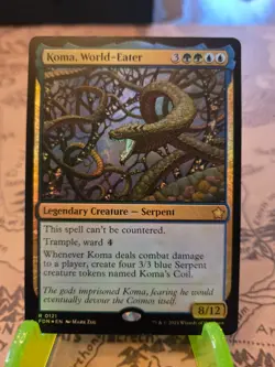 MTG Koma, World-Eater Foundations Foil Rare NM - Image 1