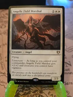 MTG Angelic Field Marshal Commander Masters Regular Rare NM - Image 1