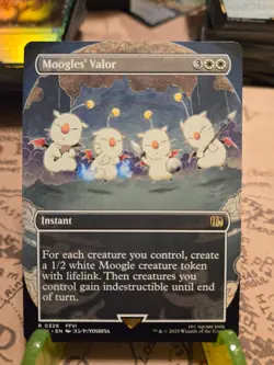 MTG Moogles' Valor Final Fantasy Regular Borderless Rare NM - Image 1
