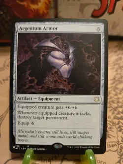 MTG Argentum Armor The List Reprints Regular Rare NM - Image 1