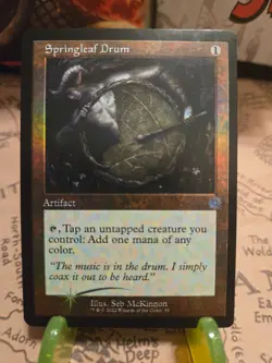 MTG Springleaf Drum The Brothers' War: Retro Frame Artifacts Foil Uncommon NM - Image 1
