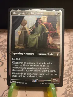 MTG Mangara, the Diplomat Commander Masters Foil Etched Rare NM - Image 1
