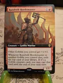 MTG Rundvelt Hordemaster Dominaria United Regular Extended Art Rare NM - Image 1