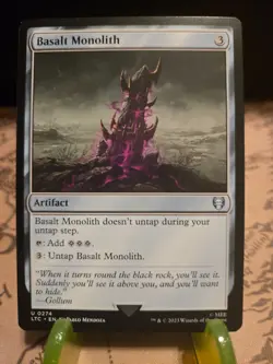MTG Basalt Monolith Commander: the Lord of the Rings Regular Uncommon NM - Image 1