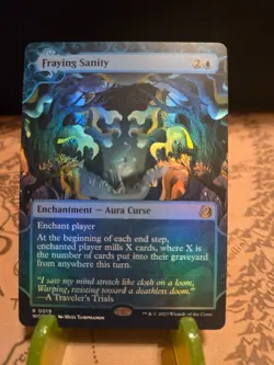 MTG Fraying Sanity Wilds of Eldraine: Enchanting Tales Foil Rare NM - Image 1