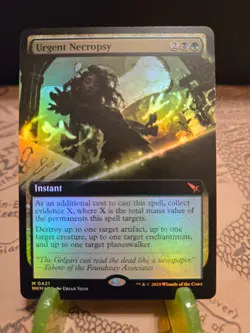 MTG Urgent Necropsy Murders at Karlov Manor Foil Mythic NM - Image 1