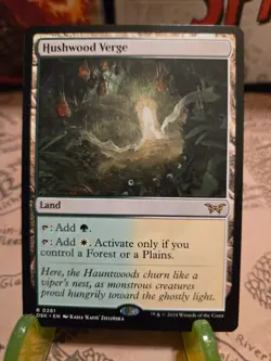 MTG Hushwood Verge Duskmourn: House of Horror Regular Rare NM - Image 1