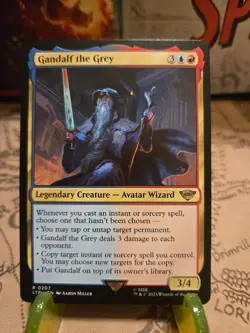 MTG Gandalf the Grey Universes Beyond: the Lord of the Rings Regular Rare NM - Image 1
