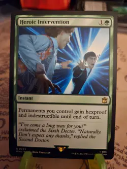 MTG Heroic Intervention Universes Beyond: Doctor Who Regular Rare NM - Image 1