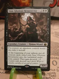 MTG Gisa, Glorious Resurrector Innistrad: Midnight Hunt Regular Rare NM - Image 1
