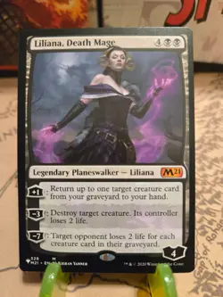 MTG Liliana, Death Mage The List Reprints Regular Mythic NM - Image 1