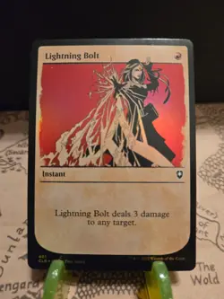 MTG Lightning Bolt (Showcase) Commander Legends Battle for Baldur's Gate Foil NM - Image 1