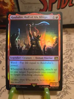 MTG Raubahn, Bull of Ala Mhigo Final Fantasy Foil Rare NM - Image 1