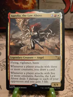 MTG Aurelia, the Law Above Murders at Karlov Manor Regular Rare NM - Image 1