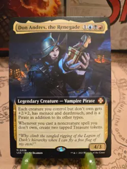 MTG Don Andres, the Renegade Commander Lost Caverns of Ixalan Extended Art NM - Image 1