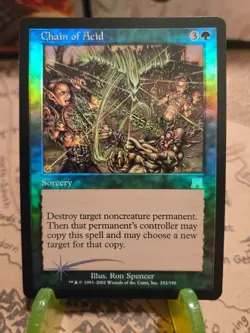 MTG Chain of Acid Onslaught Foil Uncommon NM - Image 1