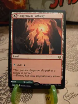 MTG Cragcrown Pathway Timbercrown Pathway Zendikar Rising Regular Rare NM - Image 1