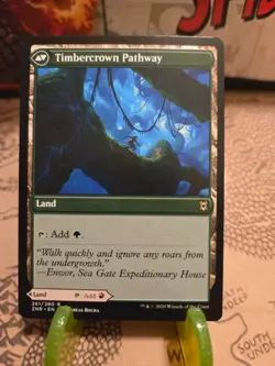 MTG Cragcrown Pathway Timbercrown Pathway Zendikar Rising Regular Rare NM - Image 2