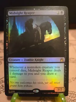 MTG Midnight Reaper Ravnica Remastered Foil Rare NM - Image 1