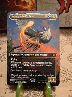MTG Kykar, Wind's Fury Commander: Bloomburrow Regular Borderless Mythic NM - Image 1
