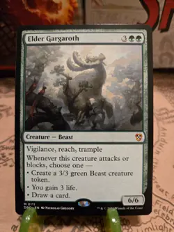 MTG Elder Gargaroth Commander: Aetherdrift Regular Rare NM - Image 1